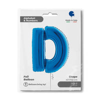 Letter Ballon D Blauw - 102 cm - Ballonnenshop.nl