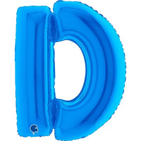 Letter Ballon D Blauw - 102 cm - Ballonnenshop.nl