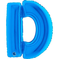 Letter Ballon D Blauw - 102 cm - Ballonnenshop.nl