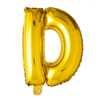 Letter Ballon D - Goud - 41 cm - Ballonnenshop.nl