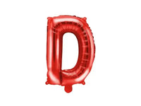 Letter Ballon D Rood - 35 cm - Ballonnenshop.nl