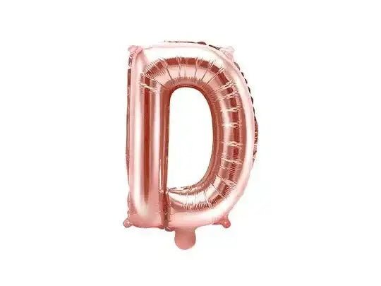Letter Ballon D Rose Goud - 35 cm - Ballonnenshop.nl