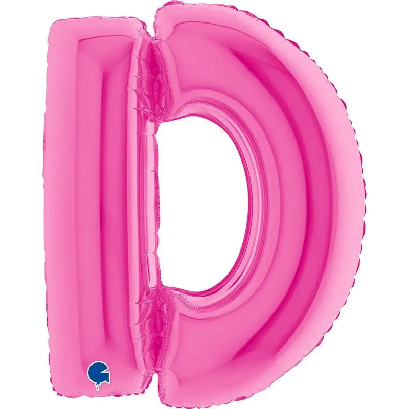Letter Ballon D Roze - 102 cm - Ballonnenshop.nl