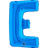 Letter Ballon E Blauw - 35 cm - Ballonnenshop.nl
