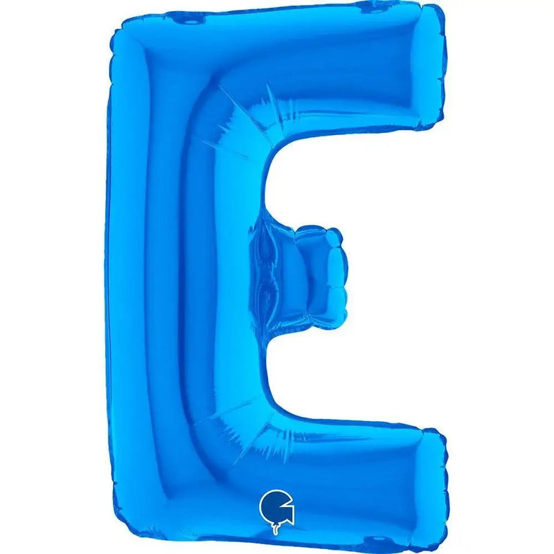 Letter Ballon E Blauw - 35 cm - Ballonnenshop.nl
