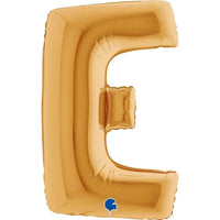 Letter Ballon E Goud 102 cm - Ballonnenshop.nl