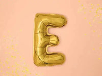 Letter Ballon E Goud - 35 cm - Ballonnenshop.nl
