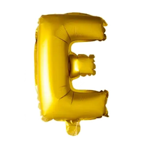 Letter Ballon E - Goud - 41 cm - Ballonnenshop.nl