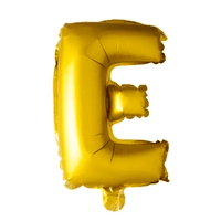 Letter Ballon E Goud - 41 cm - Ballonnenshop.nl