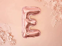 Letter Ballon E Rose Goud - 35 cm - Ballonnenshop.nl