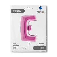 Letter Ballon E Roze - 102 cm - Ballonnenshop.nl