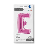 Letter Ballon E Roze - 35 cm - Ballonnenshop.nl