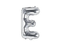 Letter Ballon E Zilver - 35 cm - Ballonnenshop.nl