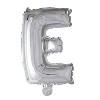 Letter Ballon E - Zilver - 41 cm - Ballonnenshop.nl