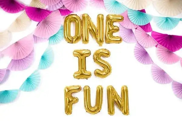 Letter Ballon F Goud - 35 cm - Ballonnenshop.nl