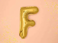 Letter Ballon F Goud - 35 cm - Ballonnenshop.nl