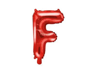 Letter Ballon F Rood - 35 cm - Ballonnenshop.nl
