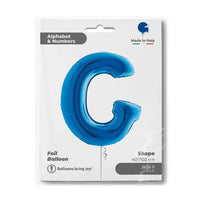 Letter Ballon G Blauw - 102 cm - Ballonnenshop.nl