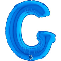 Letter Ballon G Blauw - 35 cm - Ballonnenshop.nl