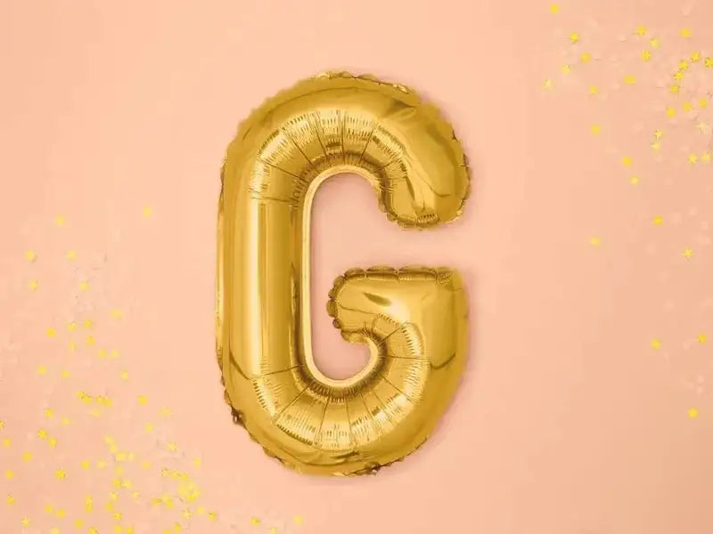 Letter Ballon G Goud - 35 cm - Ballonnenshop.nl