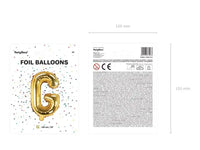 Letter Ballon G Goud - 35 cm - Ballonnenshop.nl