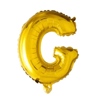 Letter Ballon G Goud - 41 cm - Ballonnenshop.nl