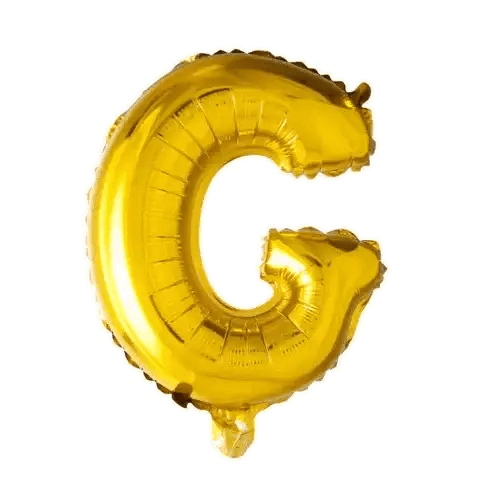 Letter Ballon G Goud - 41 cm - Ballonnenshop.nl