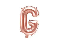 Letter Ballon G Rose Goud - 35 cm - Ballonnenshop.nl