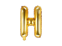 Letter Ballon H Goud - 35 cm - Ballonnenshop.nl