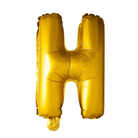 Letter Ballon H - Goud - 41 cm - Ballonnenshop.nl