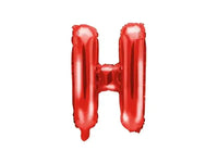 Letter Ballon H Rood - 35 cm - Ballonnenshop.nl