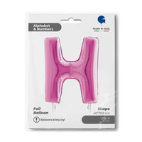 Letter Ballon H Roze - 102 cm - Ballonnenshop.nl