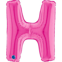 Letter Ballon H Roze - 35 cm - Ballonnenshop.nl