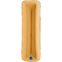 Letter Ballon I Goud 102 cm - Ballonnenshop.nl