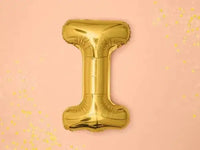 Letter Ballon I Goud - 35 cm - Ballonnenshop.nl