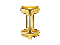 Letter Ballon I Goud - 35 cm - Ballonnenshop.nl
