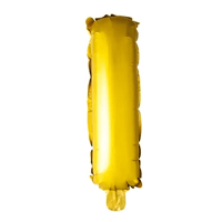 Letter Ballon I Goud - 41 cm - Ballonnenshop.nl