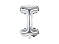 Letter Ballon I Zilver - 35 cm - Ballonnenshop.nl