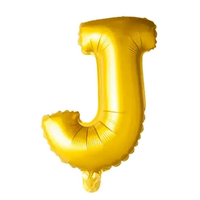 Letter Ballon J - Goud - 41 cm - Ballonnenshop.nl