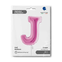 Letter Ballon J Roze - 102 cm - Ballonnenshop.nl