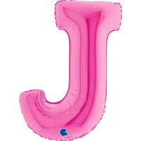 Letter Ballon J Roze - 102 cm - Ballonnenshop.nl