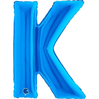 Letter Ballon K Blauw - 102 cm - Ballonnenshop.nl