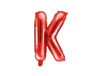Letter Ballon K Rood - 35 cm - Ballonnenshop.nl
