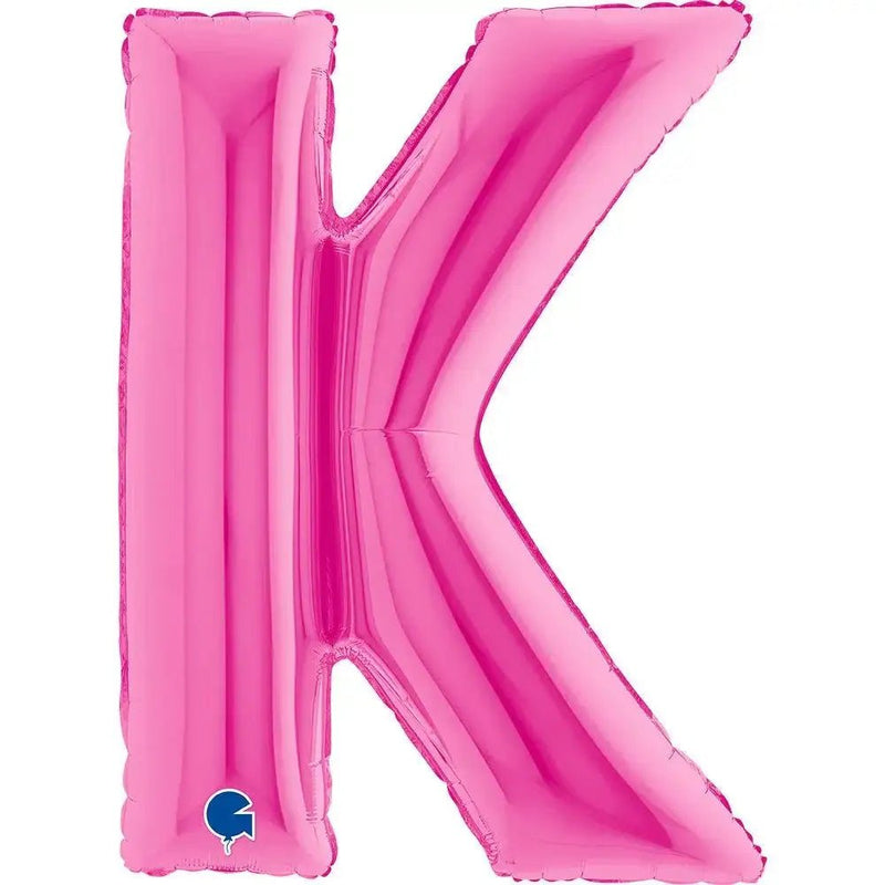 Letter Ballon K Roze - 102 cm - Ballonnenshop.nl