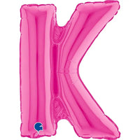 Letter Ballon K Roze - 35 cm - Ballonnenshop.nl