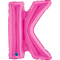 Letter Ballon K Roze - 35 cm - Ballonnenshop.nl