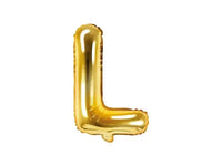 Letter Ballon L Goud - 35 cm - Ballonnenshop.nl