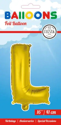 Letter Ballon L - Goud - 41 cm - Ballonnenshop.nl