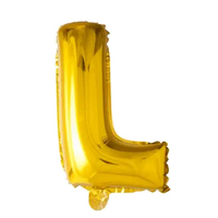 Letter Ballon L - Goud - 41 cm - Ballonnenshop.nl