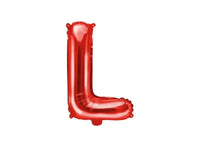 Letter Ballon L Rood - 35 cm - Ballonnenshop.nl